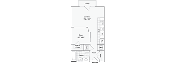 Athens Floor Plan at Arrive Federal Hill, Baltimore, 21230
