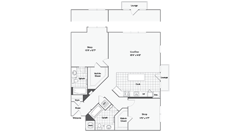 Columbus Floor Plan at Arrive Federal Hill, Baltimore, Maryland