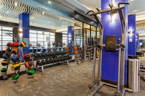 On-site fitness center at Arrive Federal Hill, Baltimore, MD, 21230