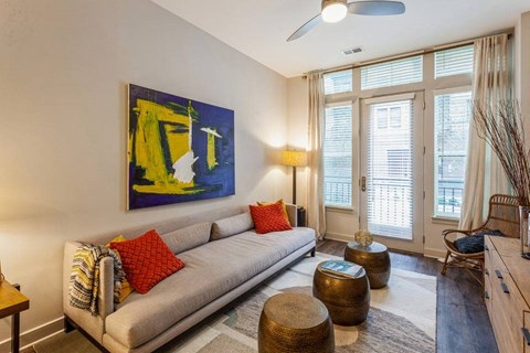 Living Room Interior at Arrive Federal Hill, Baltimore