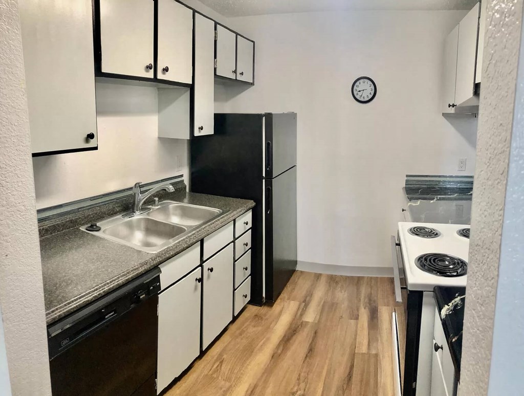Kitchen interior at Kings Court, Alaska, 99501