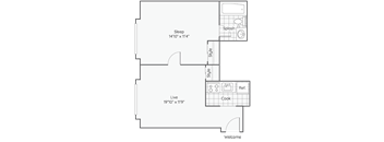 floor plan | the mansions on the park at Maurice Dear Apartments, Portland