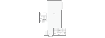 floor plan | the mansions on the park at Maurice Dear Apartments, Portland, OR 97205