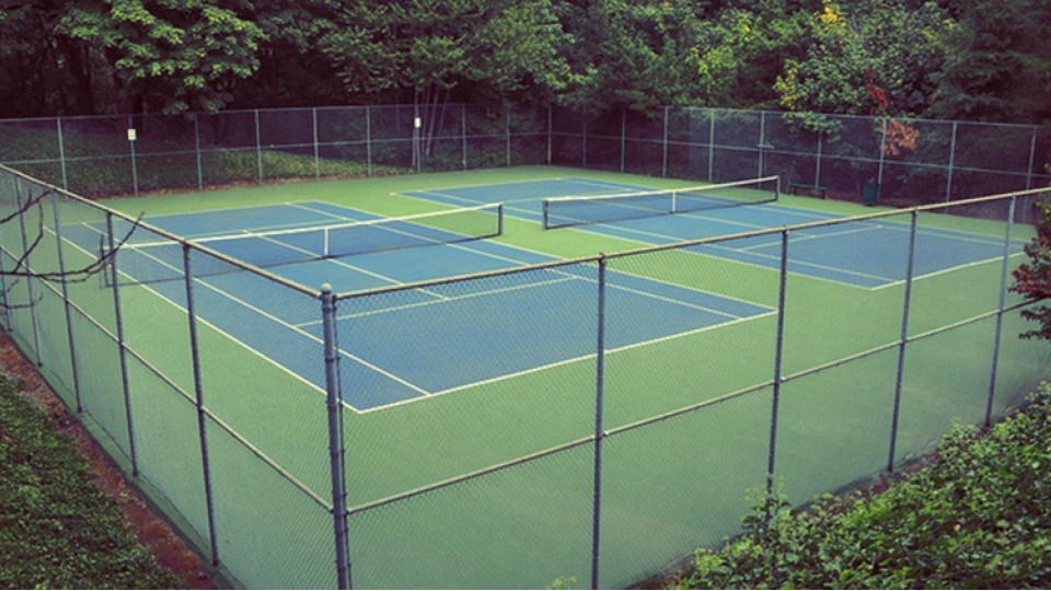 Tennis Courts at The Bluffs at Mountain Park, Lake Oswego, OR, 97035