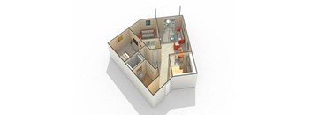 Glencoe2 Floor Plan at The Atwood at Eden Prairie, Minnesota, 55347