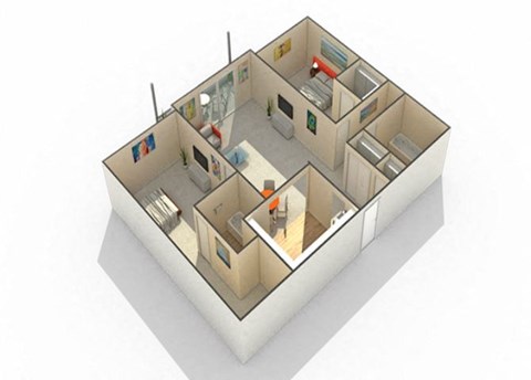 Lincolnshire2 Floor Plan at The Atwood at Eden Prairie, Eden Prairie, MN