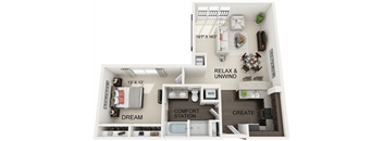 DelMar Floor Plan at Residences at the Street, Washington, 15301