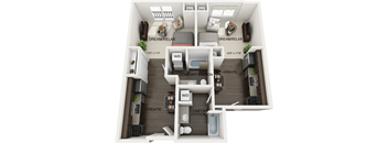 Meadows Floor Plan at Residences at the Street, Washington, Pennsylvania