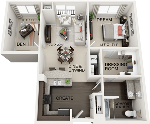 Remington Floor Plan  at Residences at the Street, Pennsylvania