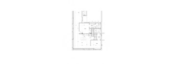 Floor plan of a 2 bedroom 2 bath with a den