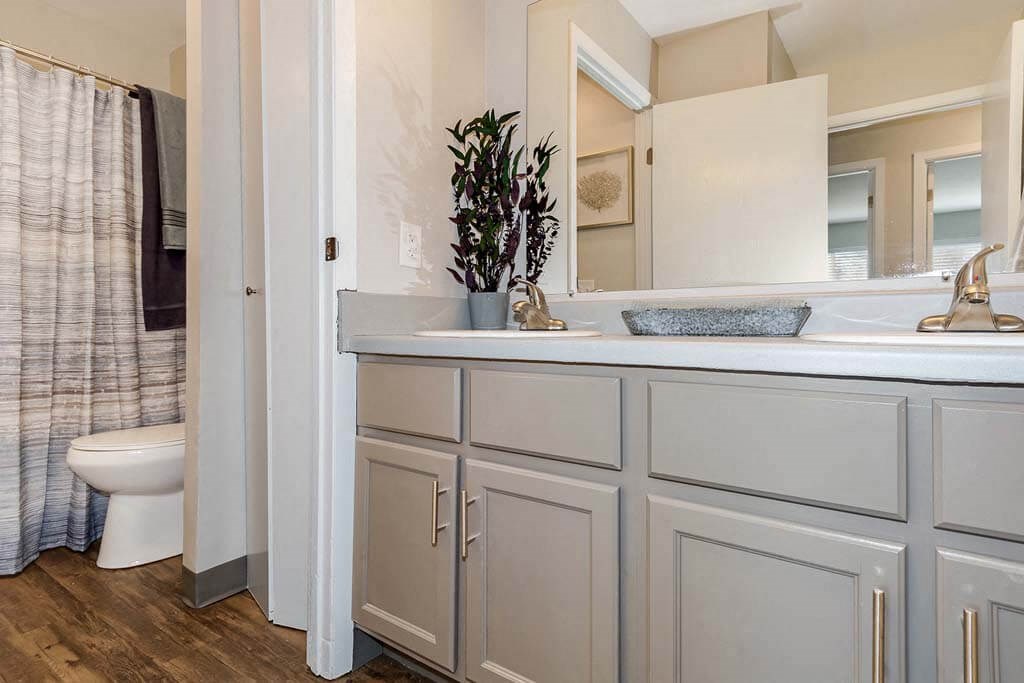 Bathroom with a sink and a toilet at Renew Madison, Madison