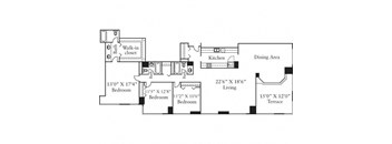 Floor plan for penthouse