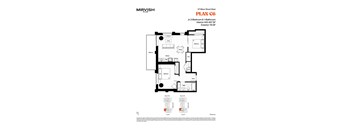 A floor plan for a Mirvish Village apartment.