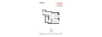 A floor plan for a Mirvish Village apartment.