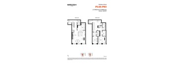 A floor plan for a Mirvish Village apartment.