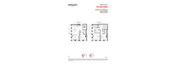 A floor plan for a Mirvish Village property shows the layout of the main and upper floors.