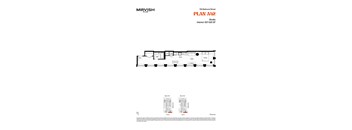 A floor plan for a studio apartment at Mirvish Village.