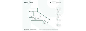 A floor plan for a building named Revolve on Kingsway in Vancouver.
