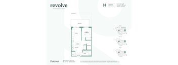 A floor plan for a building named Revolve on Kingsway and Glen.
