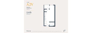 A floor plan for a building named Camellia by Peterson.