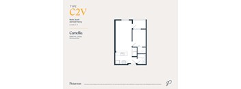 A floor plan for a Type C2V property by Peterson.