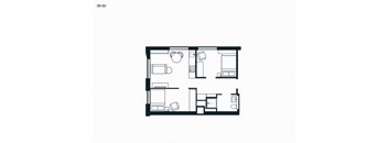 2 Bedroom (2BB2M)