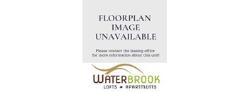 A sign stating that the floor plan image is unavailable and to contact the leasing office for more information.