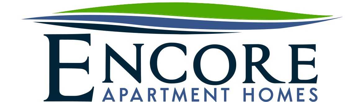 The image is a logo for Encore Apartment Homes.