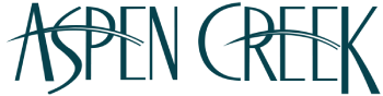 The image features the text "ASPEN CREEK" in a stylized font.