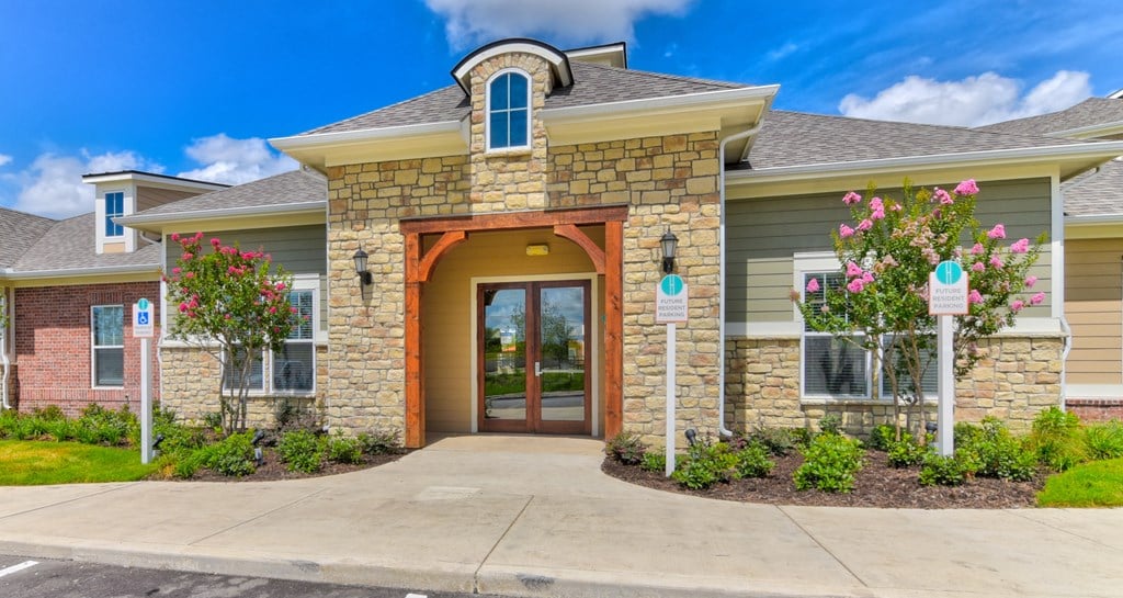 the heights at converse apartments entrance into leasing center