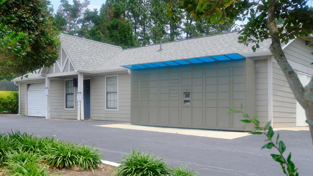 Secure package lockers for residents