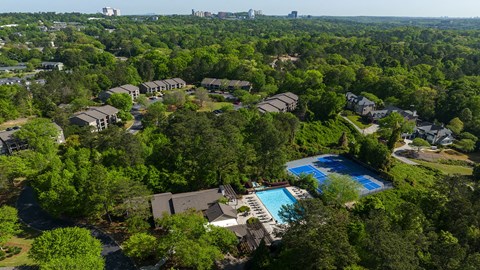 an aerial view of the property Wynnwood Vinings in Atlanta