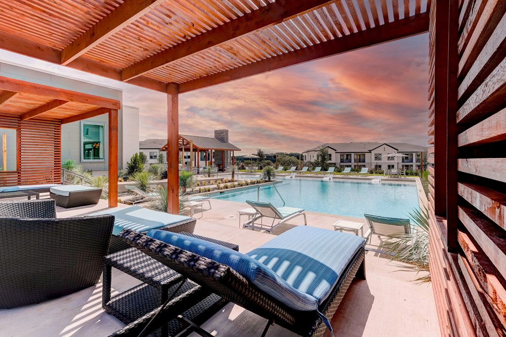 Evening Private Cabana Pool View
