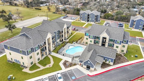 an aerial view of Sendero Ridge Apartments Kerrville