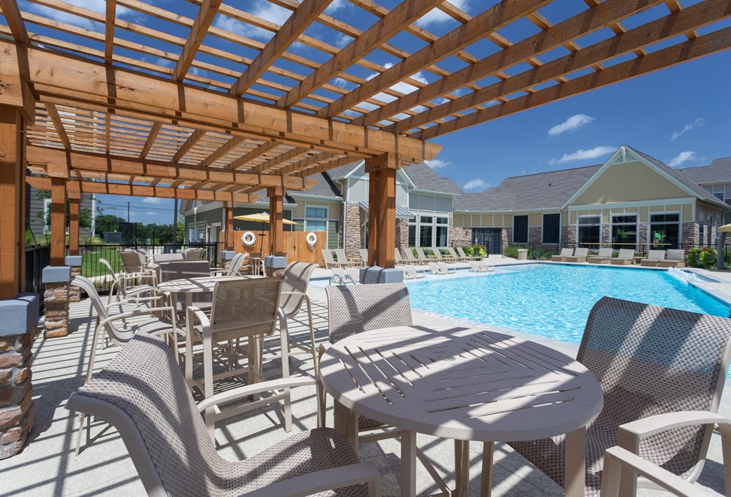 Poolside Pavilion with Seating