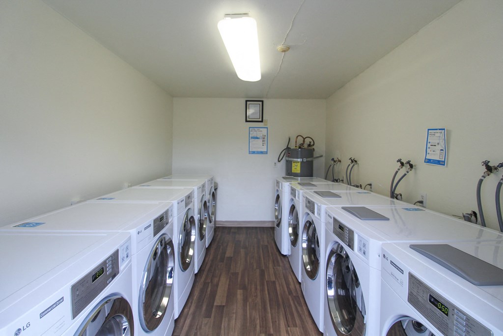 community laundry facilities on site at Foster Creek