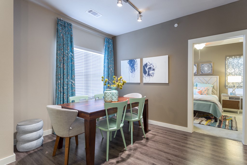 Model Dining Room with Track Lighting