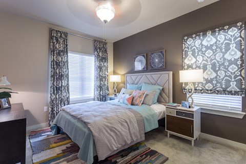 Model Bedroom with ceiling Fan