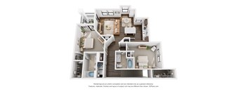 a 1 bedroom floor plan is shown in this image