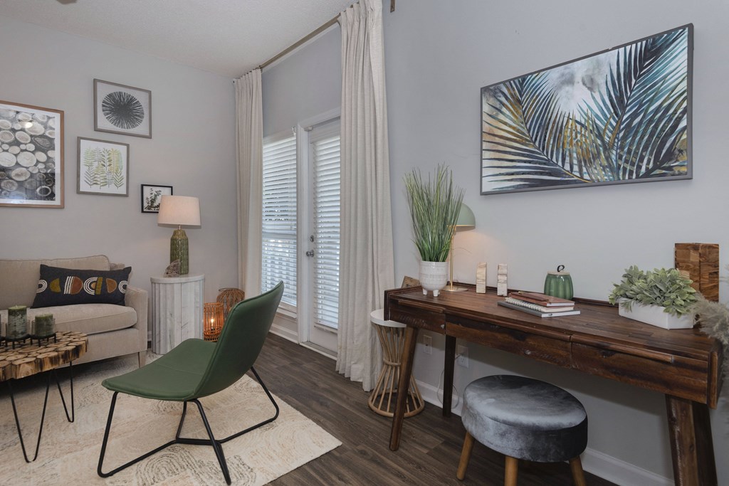 our apartments showcase a beautiful living room