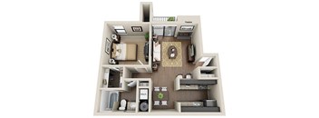 Veridian at Sandy Springs floor plan apartment home layout
