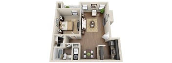 Veridian at Sandy Springs floor plan apartment home layout
