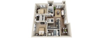 Veridian at Sandy Springs floor plan apartment home layout