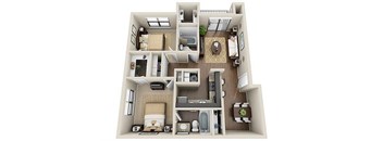 Veridian at Sandy Springs floor plan apartment home layout
