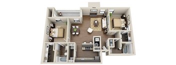Veridian at Sandy Springs floor plan apartment home layout