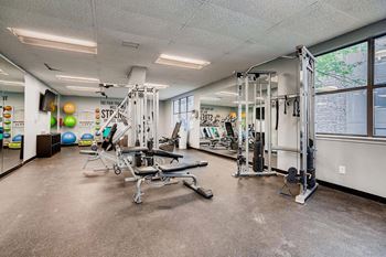 24-Hour Fitness Center with Free Weights