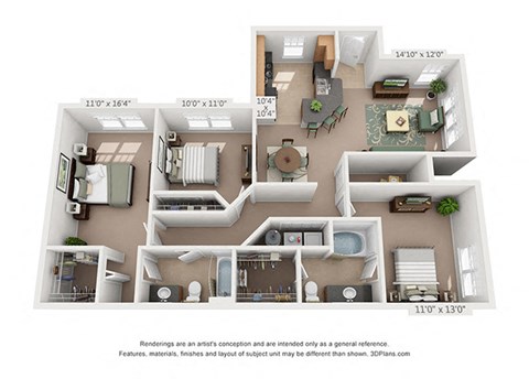 221 Fairforest Way 1-3 Beds Apartment for Rent - Photo Gallery 43