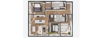 401, 201P, 301P (C2  3 Bed /  2 Bath)