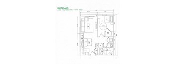 404,  (A1-G2  1 Bed / 1 Bath)