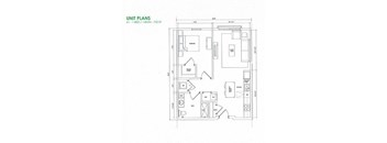 305, 405, 205P  (A1  1 Bed / 1 Bath )